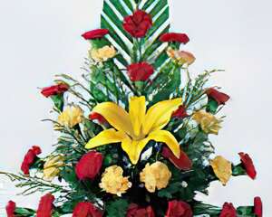 家艺插花：三角形标准式