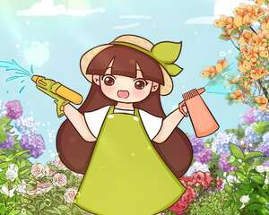 这花就怕乱浇水，夏天一盆水，死得透心凉！