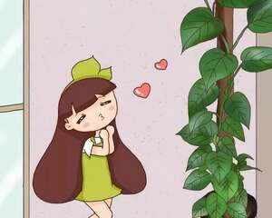 绿萝绑在柱子上，4个月蹿到2米高，一片叶子比脸大，咋养的？