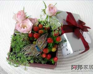精致插花小品-鲜花礼盒