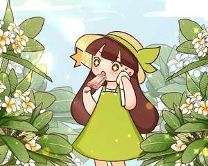 这花就爱夏天开，花朵像个大鸡蛋，黄灿灿特好看！