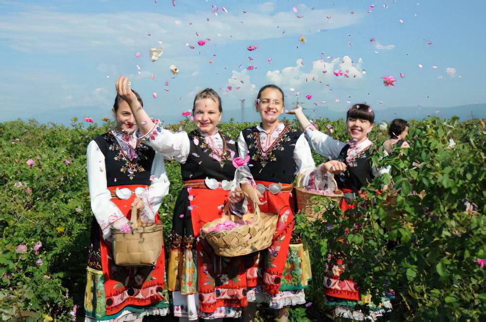 保加利亚玫瑰谷卡赞勒克市庆祝玫瑰节