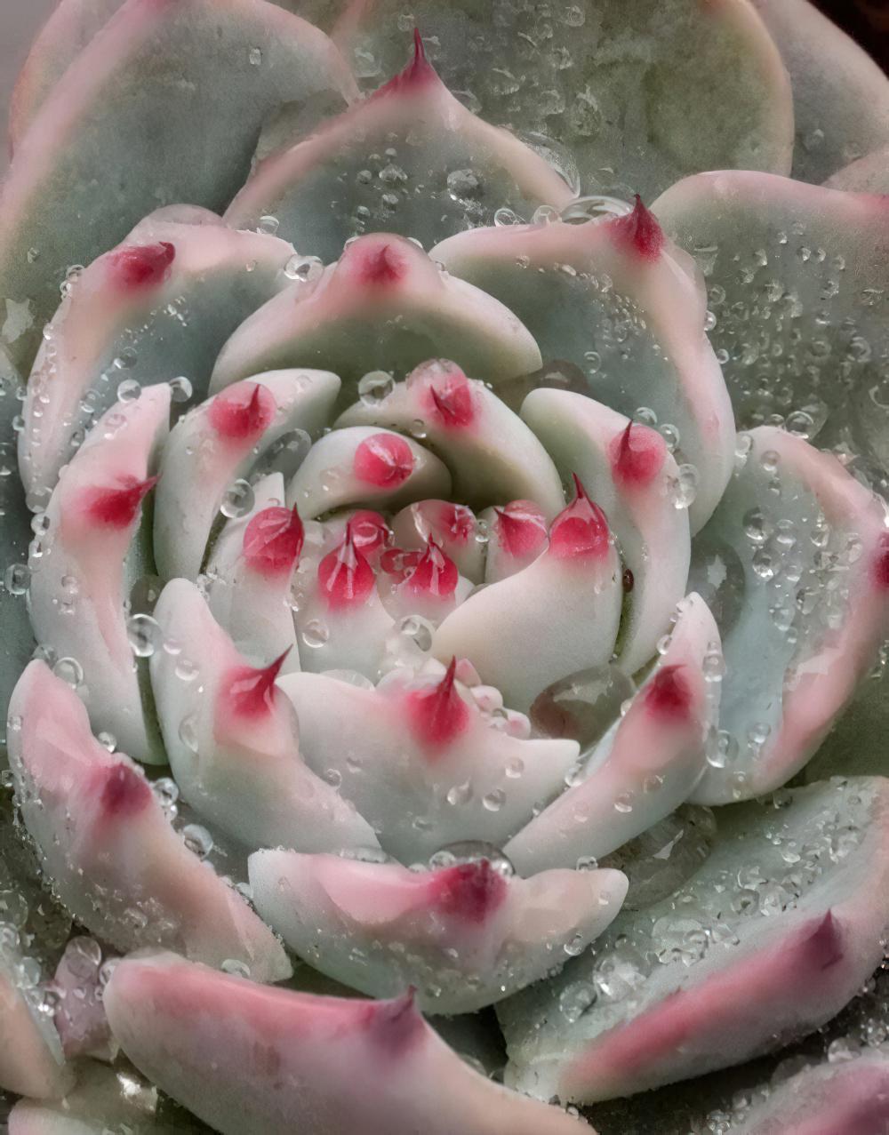 冻雨中我是那坚强的雪莲花，1°——7°露养的肉肉都是坚强的孩子